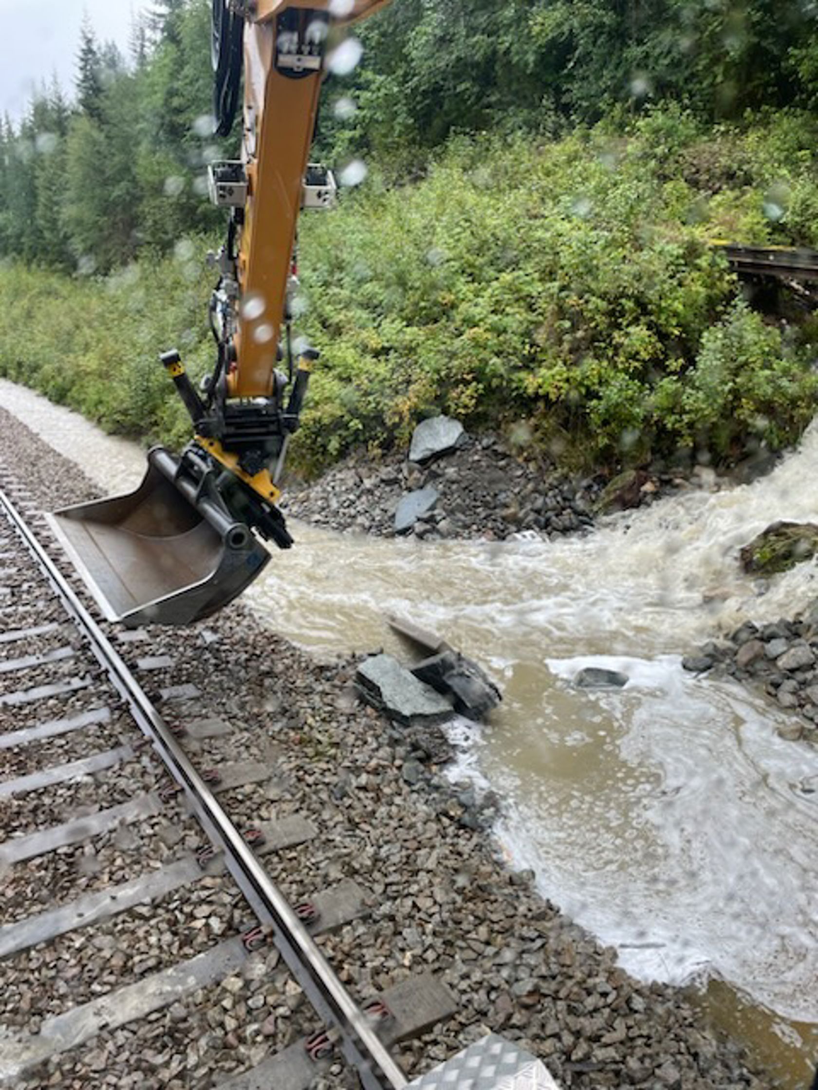 Masseutglidningen mellom Gol og Torpo er under utbedring.