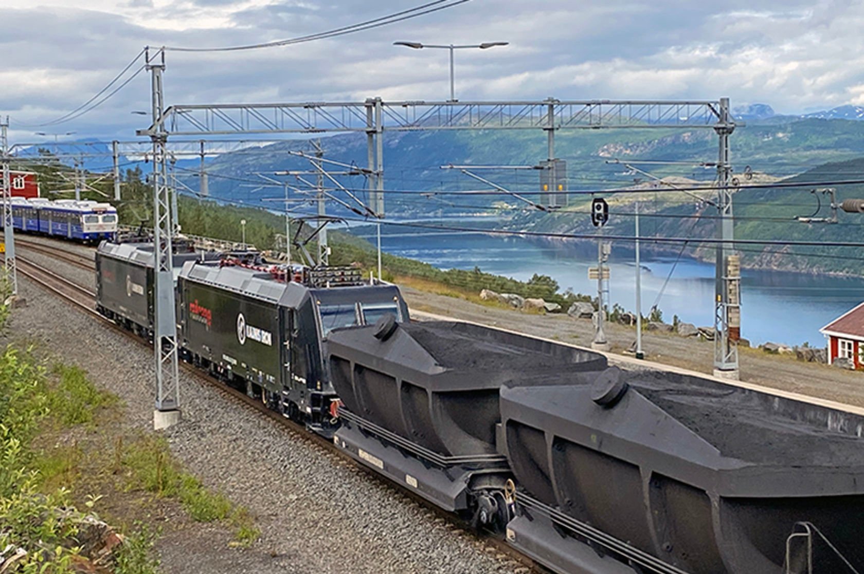 Railcare kjørre jernmalm på Ofotbanen